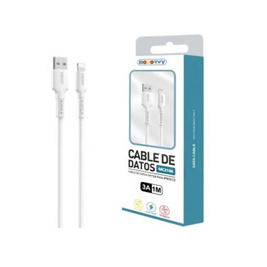 Modorwy Cable MC2106 Lightning 3A 1m White